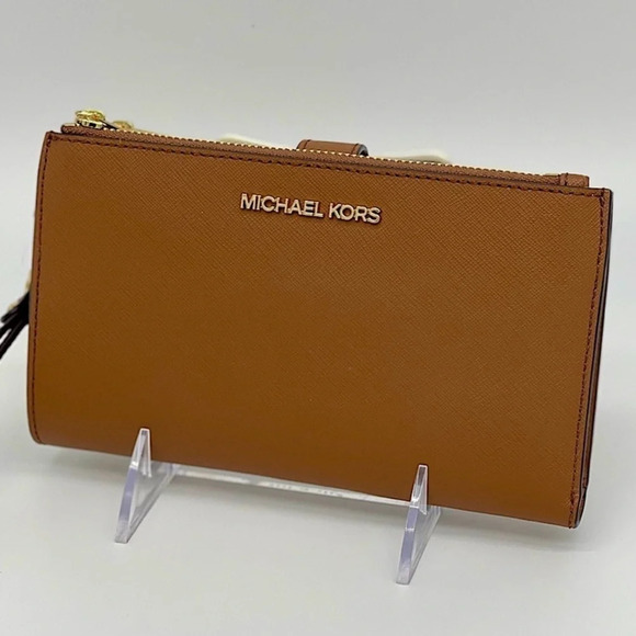 Michael Kors Double Zip Wallet Wristlet Luggage - Picture 1 of 11